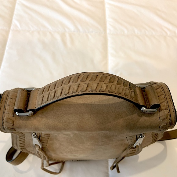 Rebecca Minkoff Suede Saddle Shoulder/Crossbody Bag - Picture 6 of 10